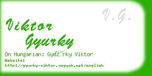 viktor gyurky business card